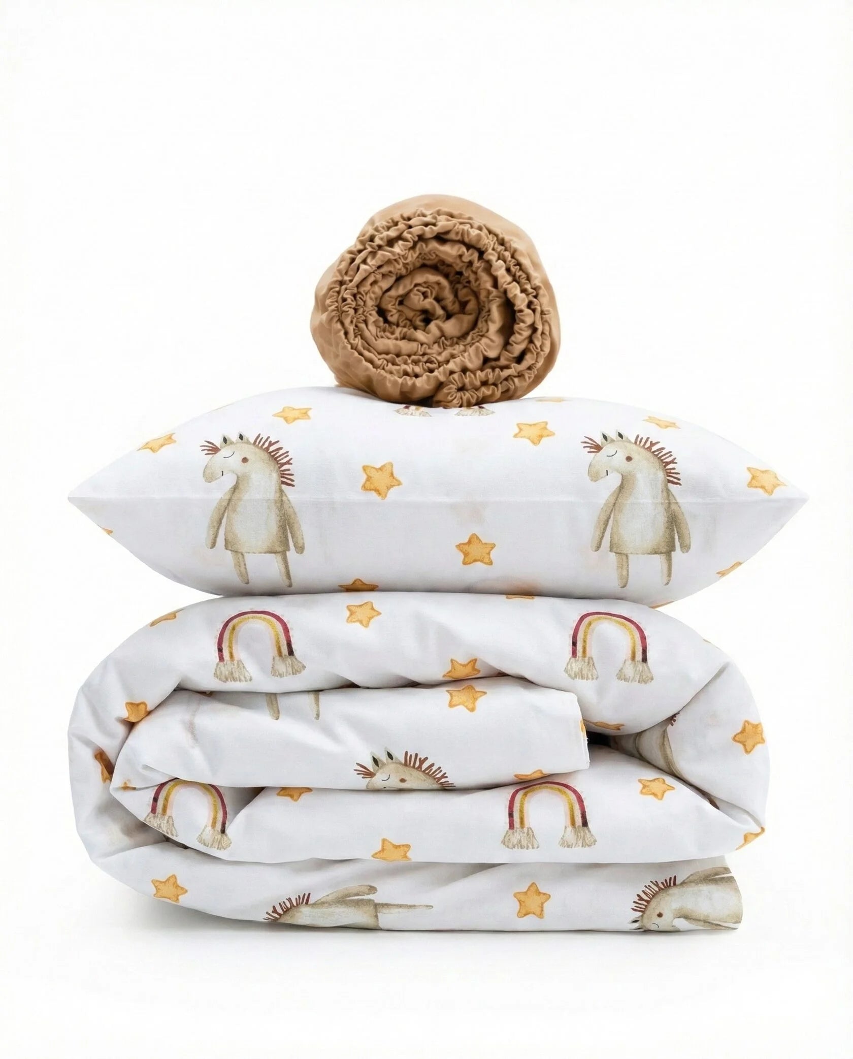 Pony Print Poplin Crib Bedding Set
