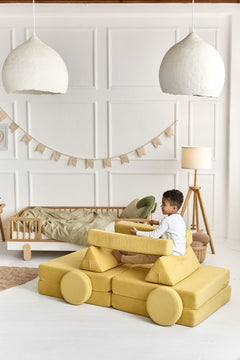 Motti-1 Soft Montessori Sofa - Yellow