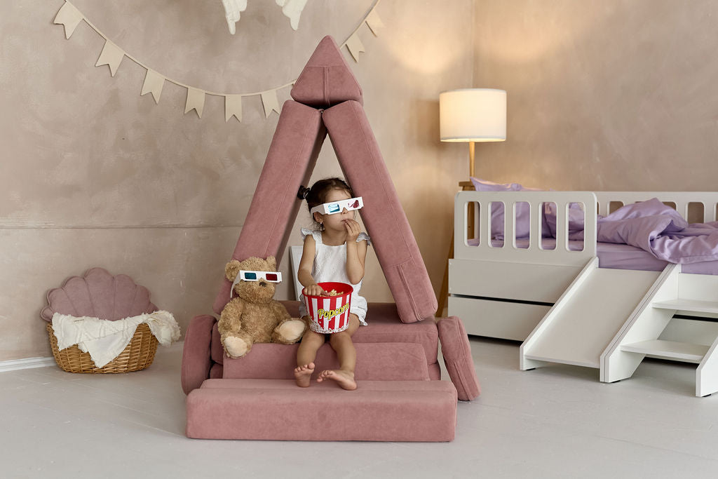 Motti-1 Soft Montessori Sofa - Pink