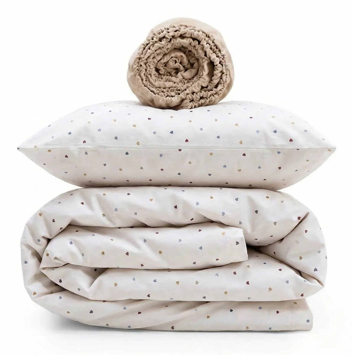 Lovely Print Satin&Poplin Crib Bedding Set