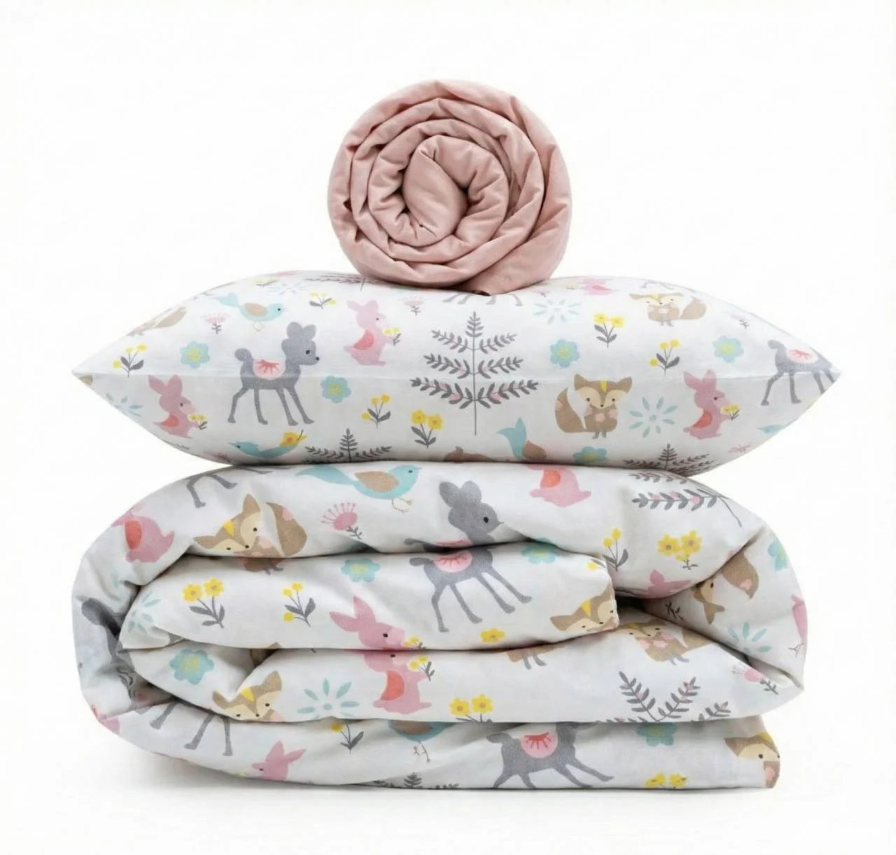Gilochka Print Satin&Poplin Crib Bedding Set